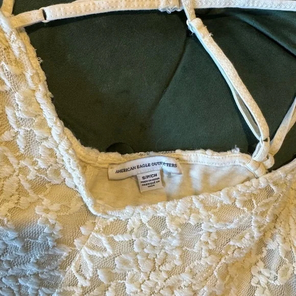 American Eagle Outfitters Cream Lace Dress - Picture 4 of 4
